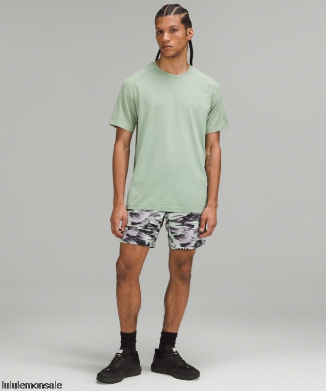 Lululemon Deutschland DELULU775 | Lululemon Deutschland Laurel Green Metal Vent Tech Kurzarmshirt 20